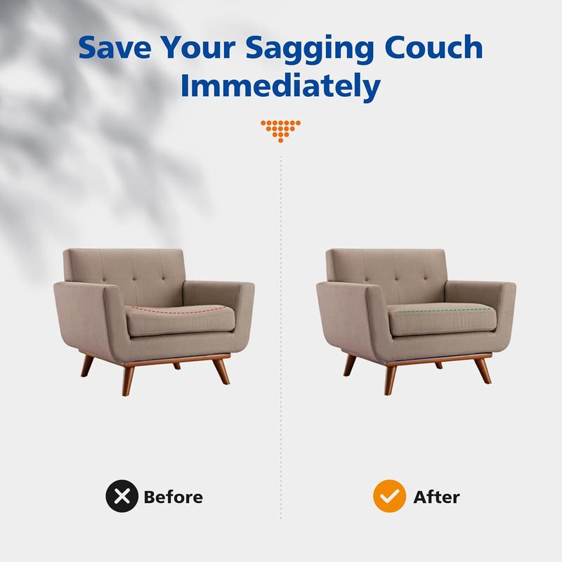 RA RUNNING ALIEN Couch Cushions Support for Sagging Seat 20"X 20"Insert pads Supports Board Sofa Furniture seat Cushion Under Sag Repair, Curved High Density Foam Replacement for Sectional Loveseat Chair Gray Set of 1 - Image 5